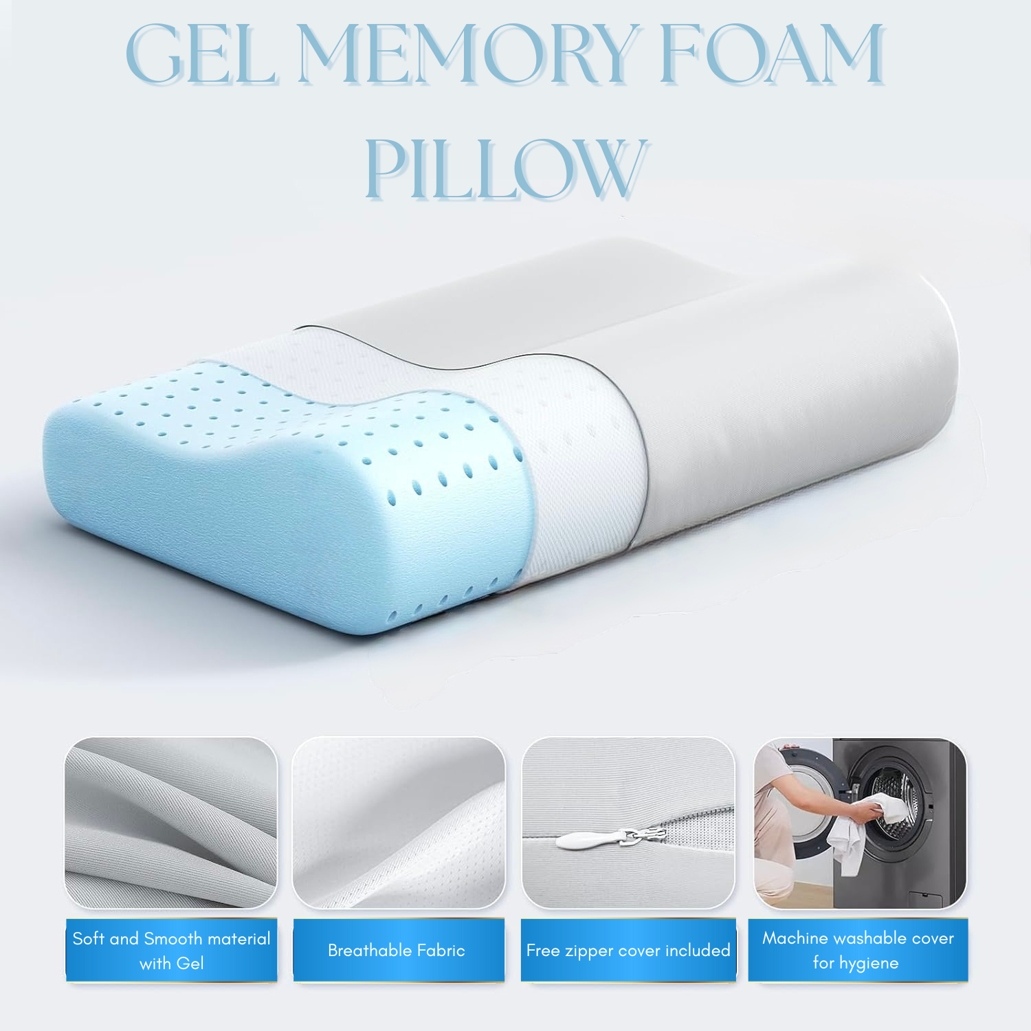 Memory Foam Gel Pillow